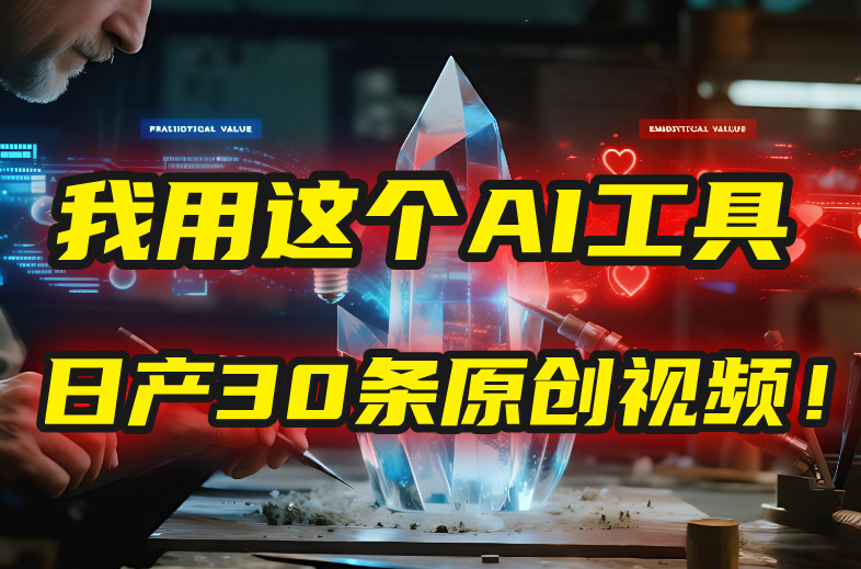 别再真人出镜了！我用这个AI工具，1张照片就能日产30条原创视频！-文三轻创资料网