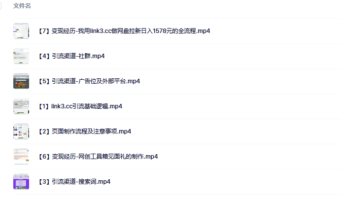 link3.cc聚合链接引流，日引流50＋精准粉-文三轻创资料网