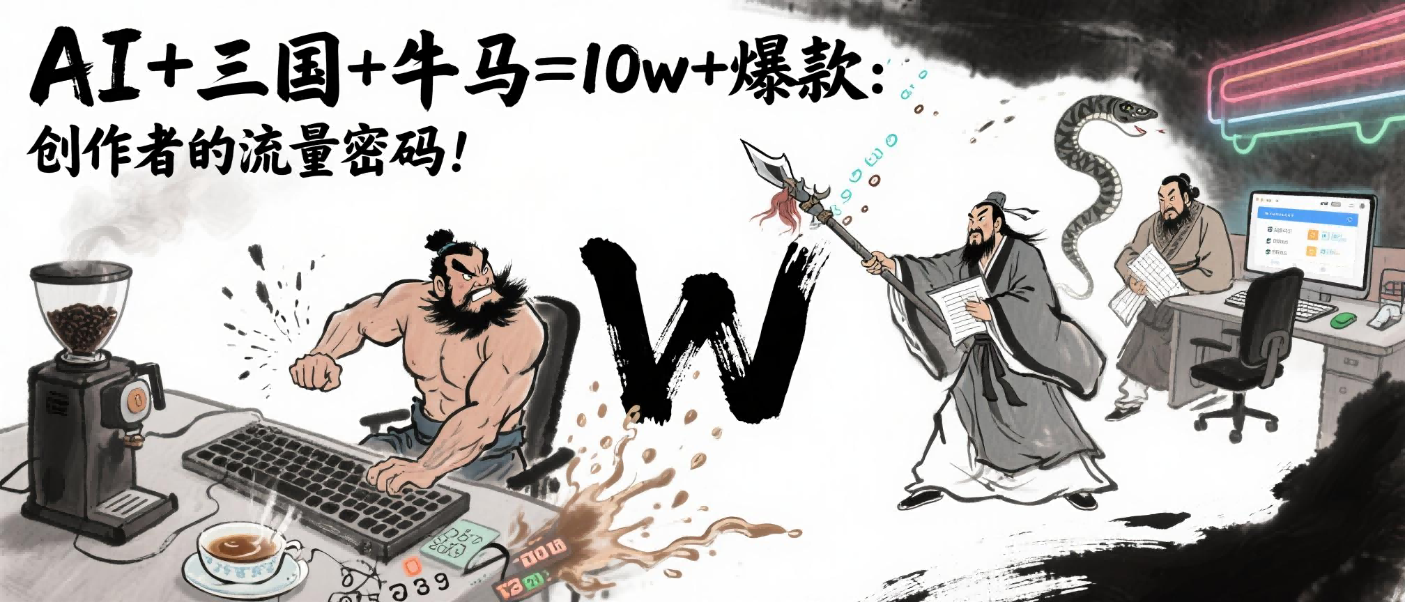 AI+三国+牛马=10w+爆款：创作者的流量密码！-文三轻创资料网