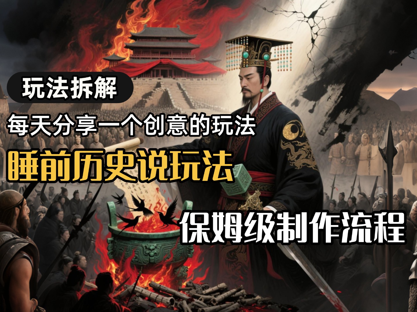 13条作品涨粉24.5万，全流程拆解睡前历史说，保姆级教程-文三轻创资料网