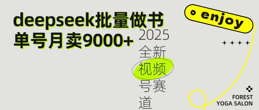 2025最新视频号项目 如何用Deepseek快速批量制作书单号 日入1000＋-文三轻创资料网