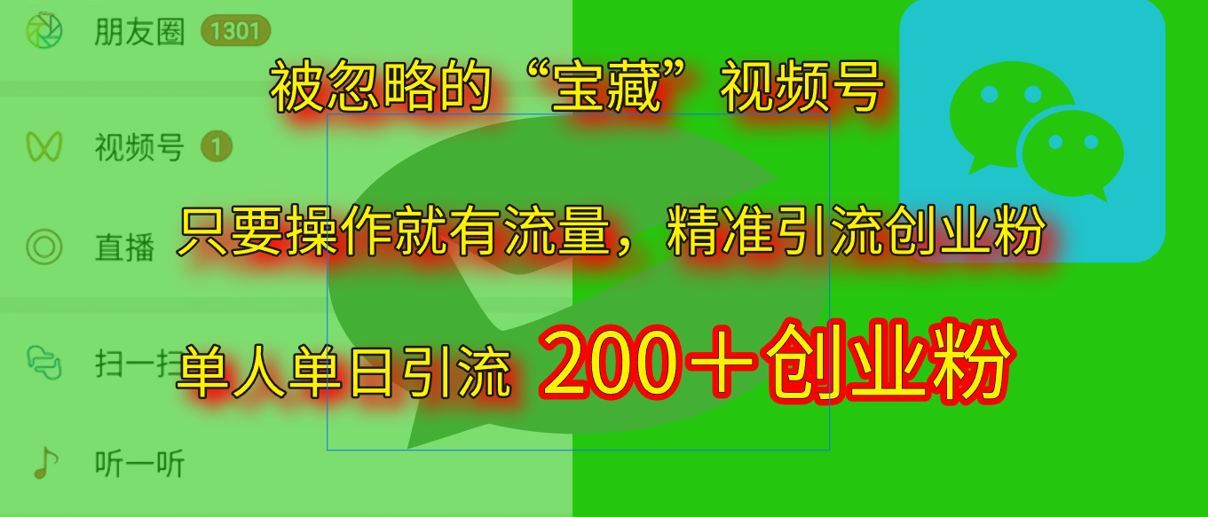 2025.5月最新被忽略的“宝藏”视频号,精准日引流200+-文三轻创资料网