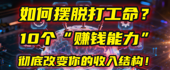 如何摆脱打工命?用10年总结10个“赚钱能力”,彻底改变你的收入结构!(2025必看)-文三轻创资料网
